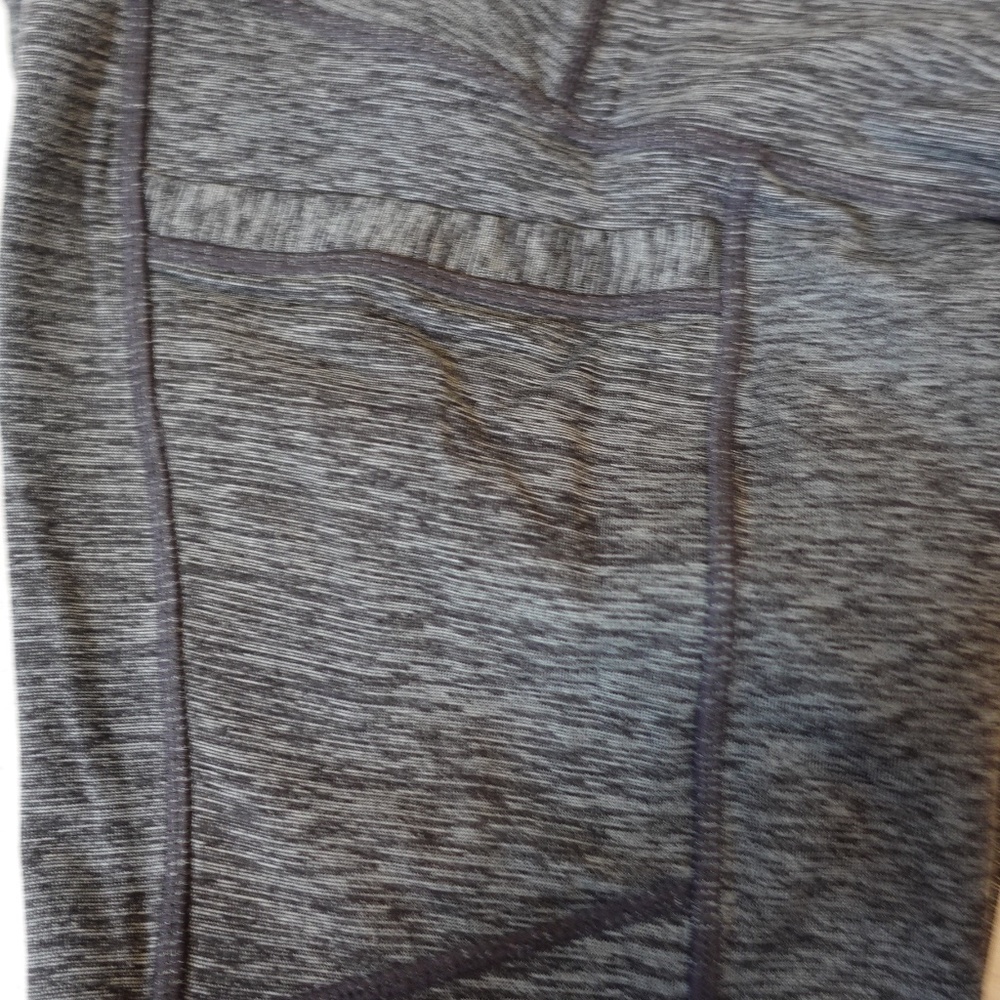 Athleta Chaturanga to Town Spacedye Gray Leggings with Pockets - Picture 7 of 10